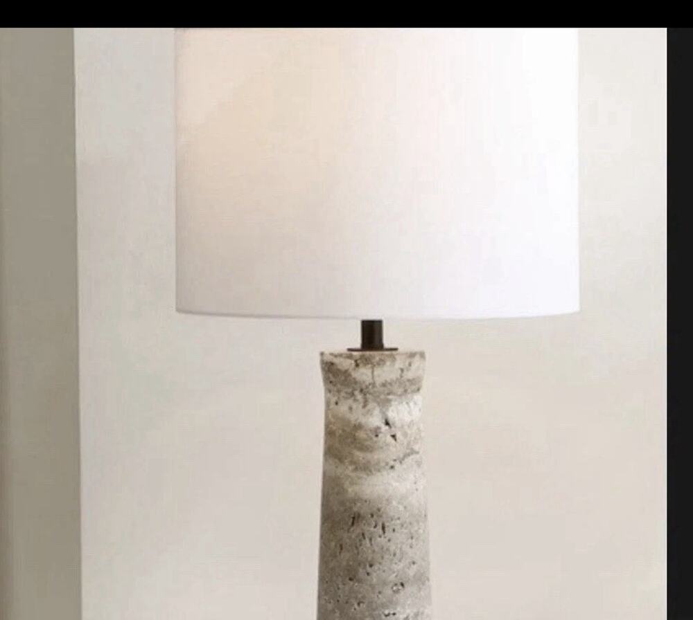 Restoration Hardware Style Lamp/beige-grey